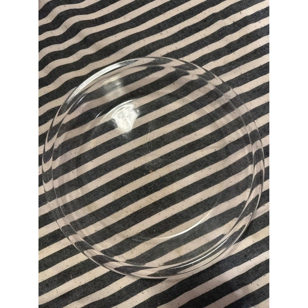 Vintage Pyrex Clear Glass Pie Plate 9.5 Inch Round Deep Dish Baking Pan USA 229